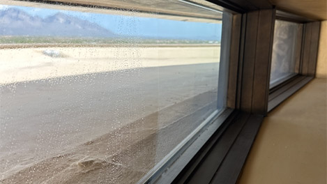 Cleaning clerestory windows in Tucson