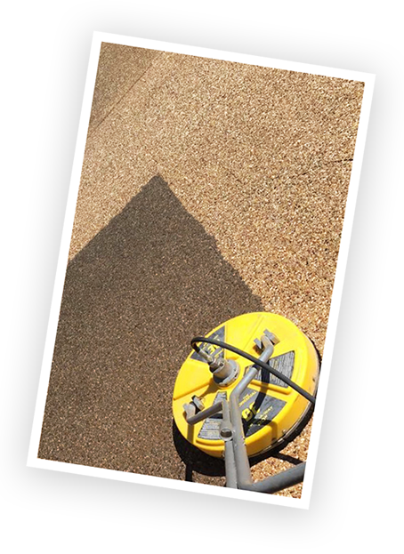 power washing a stone walkway in tucson