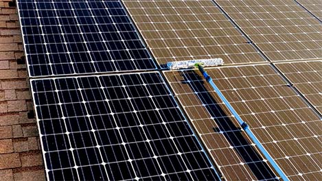 solar panel cleaning makes a difference in energy production